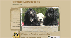 Desktop Screenshot of premierelabradoodles.com